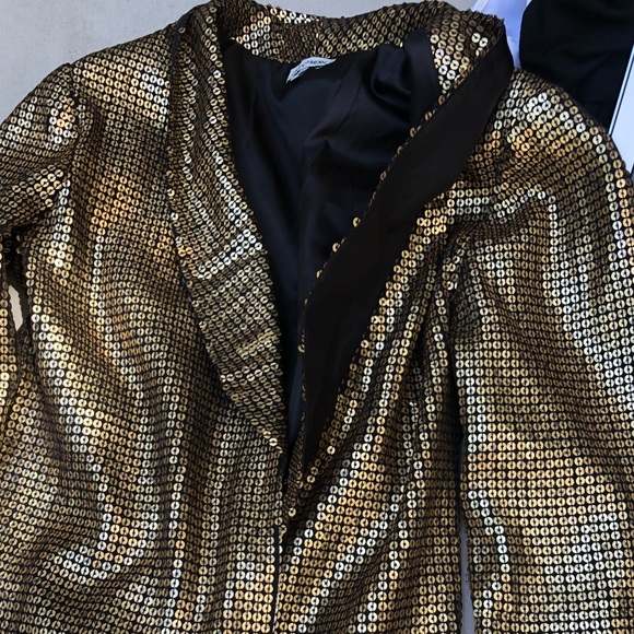 Gold sequin blazer - Picture 4 of 4